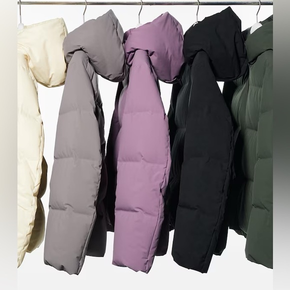 🔥🔥🔥NEW Uniqlo Lavender Purple Puffer Seamless Down Parka Jacket - Picture 2 of 8